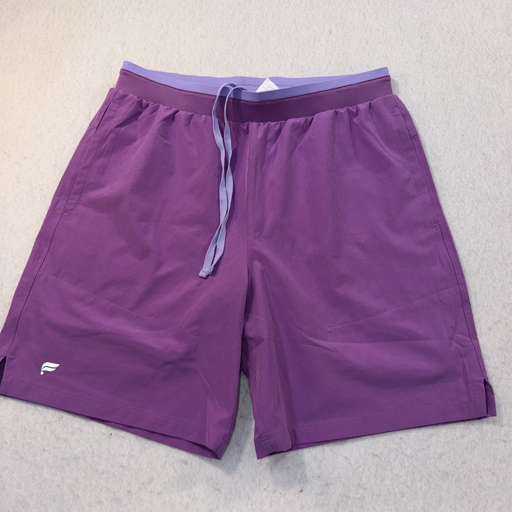 Fabletics Men's Fundamental Short II Lined Size Medium Athletic Purple Plum